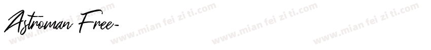 Astroman Free字体转换